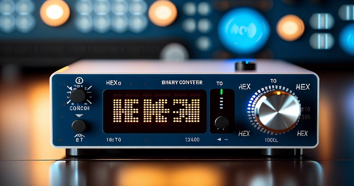 Binary to HEX Converter