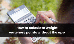 how to calculate weight watchers points without the app